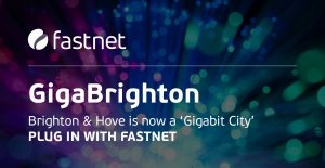 Gigabit connections for businesses in Brighton.
